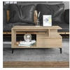 Image de Table Basse Table d'Appoint Rangement Table Centrale Bout de Canapé Salon Salle de Séjour Intérieur Chêne Sonoma 90x49x45 cm Bois d'Ingénierie