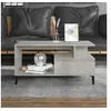 Image de Table basse Gris béton 90x49x45 cm Bois d ingénierie