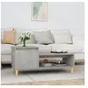 Image de Table basse Gris béton 100x50x45 cm Bois d ingénierie