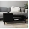 Image de Table basse Noir 100x50x45 cm Bois d'ingénierie821133