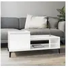 Image de Table basse Blanc brillant 100x50x45 cm Bois d'ingénierie821134