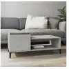 Image de Table basse Gris béton 100x50x45 cm Bois d ingénierie