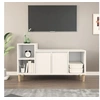Image de Meuble TV Blanc 100x35x55 cm Bois d ingénierie