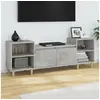 Image de Meuble TV Gris béton 160x35x55 cm Bois d'ingénierie821192