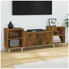 Image de Meuble TV Chêne fumé 160x35x55 cm Bois d'ingénierie821193