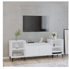 Image de Meuble TV Blanc 160x35x55 cm Bois d ingénierie