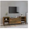 Image de Meuble TV Chêne fumé 160x35x55 cm Bois d ingénierie