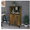 Image de Buffet haut Chêne fumé 60x36x110 cm Bois d'ingénierie821233