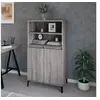 Image de Buffet haut Sonoma gris 60x36x110 cm Bois d'ingénierie821234