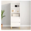Image de Buffet haut Blanc 40x36x110 cm Bois d'ingénierie821236