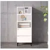 Image de Buffet haut Blanc 40x36x110 cm Bois d'ingénierie821244