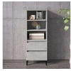Image de Hoge kast 40x36x110 cm bewerkt hout betongrijs821248