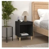 Image de Table de chevet Noir 40x35x50 cm Bois d'ingénierie821860