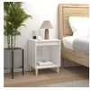 Image de Table de chevet Blanc brillant 40x35x50 cm Bois d'ingénierie821862