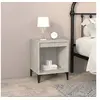 Image de Table de chevet Gris béton 40x35x50 cm