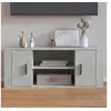 Image de Meuble TV Gris béton 100x35x40 cm Bois d ingénierie