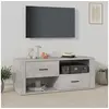 Image de Meuble TV Gris béton 100x35x40 cm Bois d'ingénierie823103