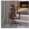 Image de Chaise gaming interieur non pliable H. 120.5 cm en metal noir