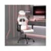 Image de Chaise de jeu Blanc et rose Similicuir