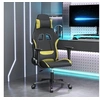 Image de Chaise de jeu Noir et vert clair Tissu