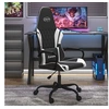 Image de Chaise de jeu Noir et blanc Similicuir