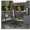Image de Chaise de jeu Noir et doré Similicuir