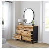 Image de 2x Buffets Armoires de Rangement Organisateurs de Maison Meubles de Salle de Séjour Salon 60x33x75 cm Bois de Manguier Brut