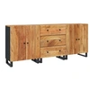 Image de 3x Buffets Armoires de Rangement Organisateurs de Maison Meubles de Rangement Salle de Séjour Salon Intérieur Bois d'Acacia Solide