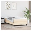 Image de Bedframe zonder matras 100x200 cm stof crï¿½mekleurig3120497