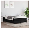 Image de Cadre de lit sans matelas noir 120x200 cm tissu