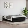 Image de Cadre de lit sans matelas noir 140x200 cm tissu