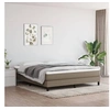 Image de Cadre de lit sans matelas taupe 160x200 cm tissu