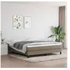 Image de Cadre de lit sans matelas taupe 180x200 cm tissu