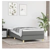 Image de Cadre de lit sans matelas gris foncé 80x200 cm tissu