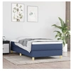 Image de Cadre de lit sans matelas bleu 80x200 cm tissu