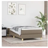 Image de Cadre de lit sans matelas taupe 90x190 cm tissu