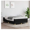Image de Cadre de lit sans matelas noir 120x200 cm tissu