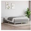 Image de Cadre de lit sans matelas gris clair 140x190 cm tissu