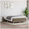 Image de Cadre de lit sans matelas taupe 140x190 cm tissu