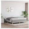 Image de Cadre de lit sans matelas gris clair 160x200 cm tissu