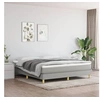 Image de Cadre de lit sans matelas gris clair 180x200 cm tissu
