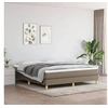 Image de Cadre de lit sans matelas taupe 180x200 cm tissu