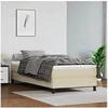 Image de Bedframe kunstleer cràmekleurig 80x200 cm3120666