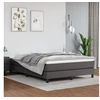Image de Cadre de lit sans matelas gris 140x200 cm similicuir