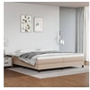Image de Cadre de lit sans matelas cappuccino 200x200 cm similicuir