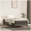 Image de Cadre de lit sans matelas gris foncé 80x200 cm velours
