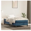 Image de Cadre de lit sans matelas bleu foncé 80x200 cm velours