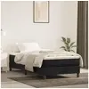 Image de Cadre de lit sans matelas noir 90x190 cm velours