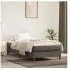 Image de Cadre de lit sans matelas gris foncé 90x200 cm velours