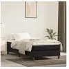 Image de Cadre de lit sans matelas noir 90x200 cm velours